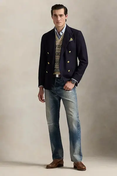 Bavlněné džíny Polo Ralph Lauren pánské, 710963171