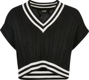 Urban Classics Sveter  čierna / biela