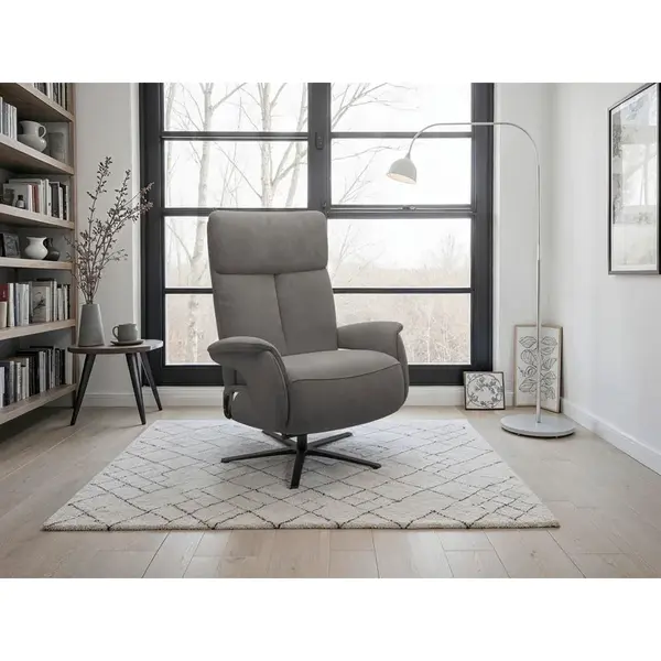 Sit & More RELAXAČNÍ KŘESLO, textil, barvy grafitu