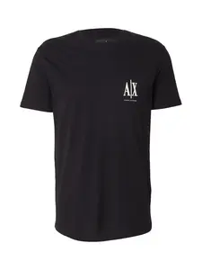 ARMANI EXCHANGE Tričko  čierna / biela