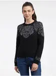 Čierny dámsky vzorovaný sveter ORSAY
