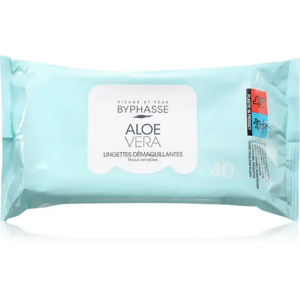 BYPHASSE Aloe Vera odličovacie obrúsky na make-up 40 ml