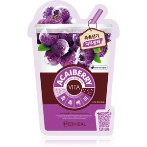MEDIHEAL Vita Mask Acaiberry plátýnková maska se zpevňujícím účinkem 20 ml