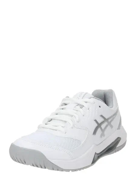 ASICS Športová obuv 'Dedicate 8'  striebornosivá / biela