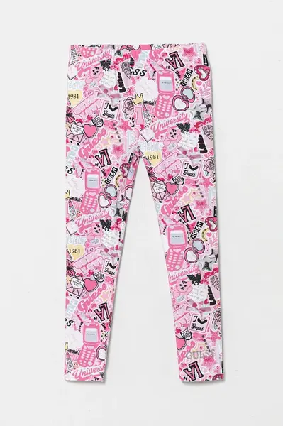 Dětské legíny Guess růžová barva, K5YB00 K6YW4