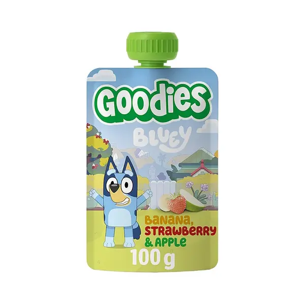 GOODIES Kapsička bluey banán, jahoda a jablko 100 g