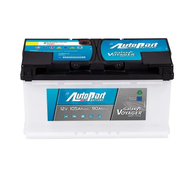 AUTOPART Trakční baterie Galaxy Voyager 105 Ah 12V, 353x175x190 mm