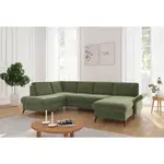 Sit & More SEDACÍ SOUPRAVA, textil, světle zelená