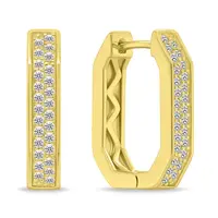 Brilio Silver Pozlacené náušnice se třpytivými zirkony EA1138Y