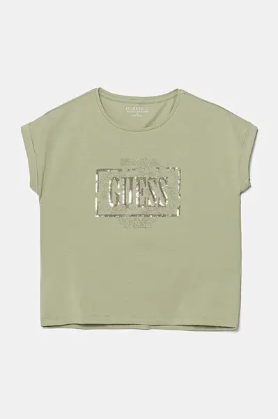 Dětské tričko Guess zelená barva, J5GI18 K6YW4