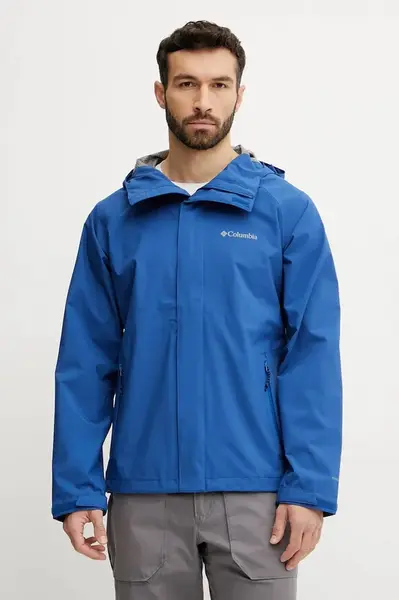 Outdoorová bunda Columbia Earth Explorer II modrá barva, 2117013