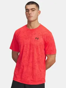 Pánské tričko Under Armour UA Tech Tee Pixelate-RED - Pánské