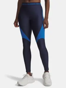 Dámské legíny Under Armour UA HG Rib Legging-BLU - Dámské