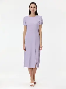 Světle fialové dámské midi šaty ORSAY