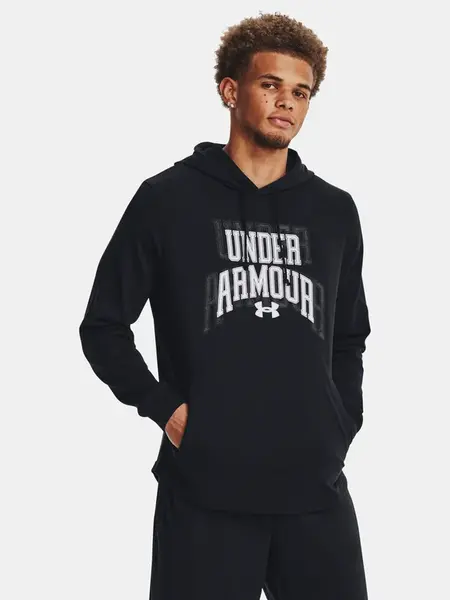Under Armour Mikina UA Rival Terry Graphic HD-BLK - Pánské