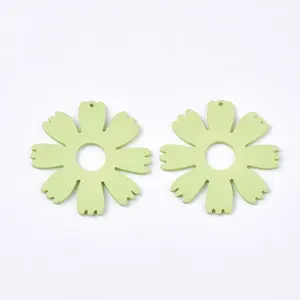 Spray Painted Acrylic Pendants