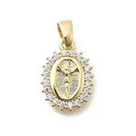 Brass Micro Pave Cubic Zirconia Pendants