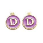 Golden Plated Alloy Enamel Charms