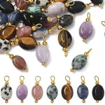 35Pcs 7 Style Natural Mixed Stone Pendants