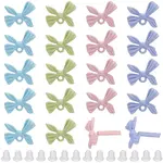 40Pcs Spray Painted Alloy Stud Earring Findings