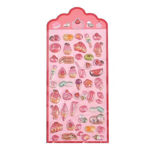 Epoxy Resin 3D Puffy Self Adhesive Stickers