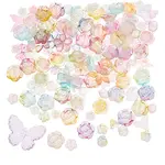 10Sets 200G Transparent Acrylic Frosted Beads