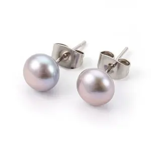 Natural Pearl Beads Ear Studs