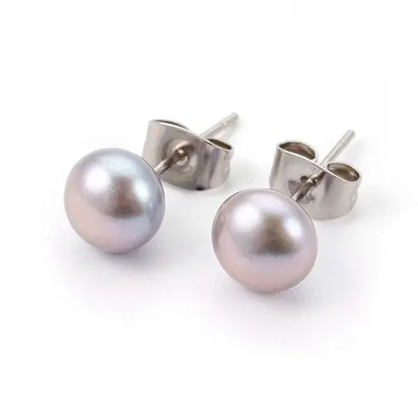 Natural Pearl Beads Ear Studs