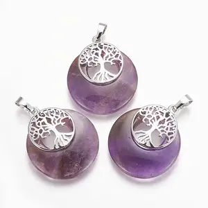 Natural Amethyst Pendants