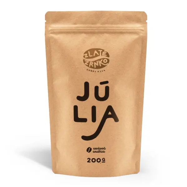 Káva Zlaté Zrnko - Julie (Směs 100% arabika) - "ROMANTICKÁ" 500 g