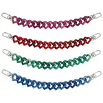 8Pcs 4 Colors Acrylic Boot Strap Chains