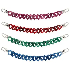 8Pcs 4 Colors Acrylic Boot Strap Chains