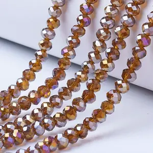 Electroplate Glass Beads Strands