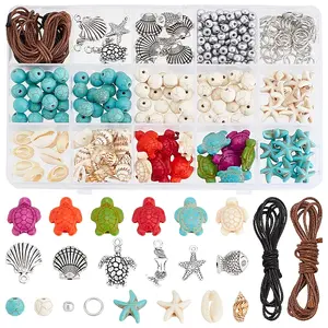 DIY Synthetic Turquoise Bracelet Necklace Making Kit