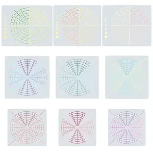 3 Sets 3 Style Plastic Tie-Dye Template