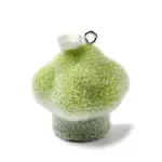 Flocky Opaque Resin Pendants