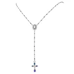 304 Stainless Steel Rosary Bead Necklaces
