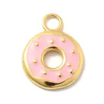 925 Sterling Silver Pink Enamel Pendants