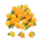 Dyed Natural Agate Orange Charms