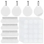 1Bag Plastic Blank Keychains