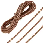 Flat Leather Craft Shoemaker Cord with Metal Rivet