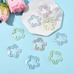 20Pcs 5 Colors Transparent Acrylic Pendants