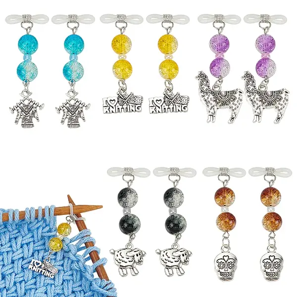 Glass Bead & Alloy Pendants