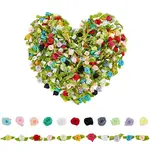 440Pcs 22 Style Polyester Rose Ornaments