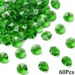 60Pcs Electroplate Glass Links Connectors