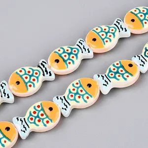 Dyed & Heated Glass Enamel Beads