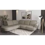 Sit & More ROHOVÁ SEDAČKA, textil, šedohnědá