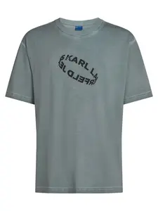 KARL LAGERFELD JEANS Tričko  sivá / čierna