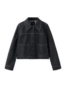 MANGO Prechodná bunda 'Clemence'  tmavomodrá