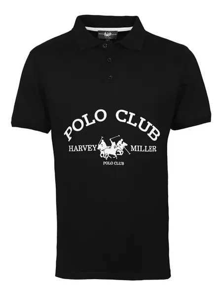 HARVEY MILLER Tričko  čierna / biela